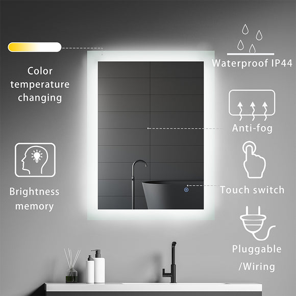 How to Choose a Rectangle Backlit Bathroom Mirror?