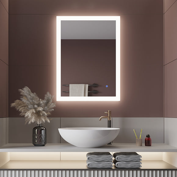 How to install a backlit bathroom mirror