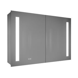 MIRPLUS 36''H×30''W×5"D Double Door LED Medicine Cabinet with Lights on Both Sides (Half Light)
