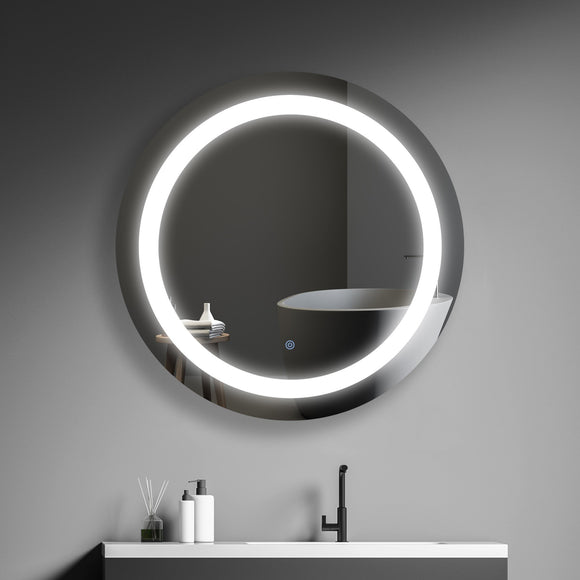 MIRPLUS 30'' Round LED Bathroom Mirror main picture